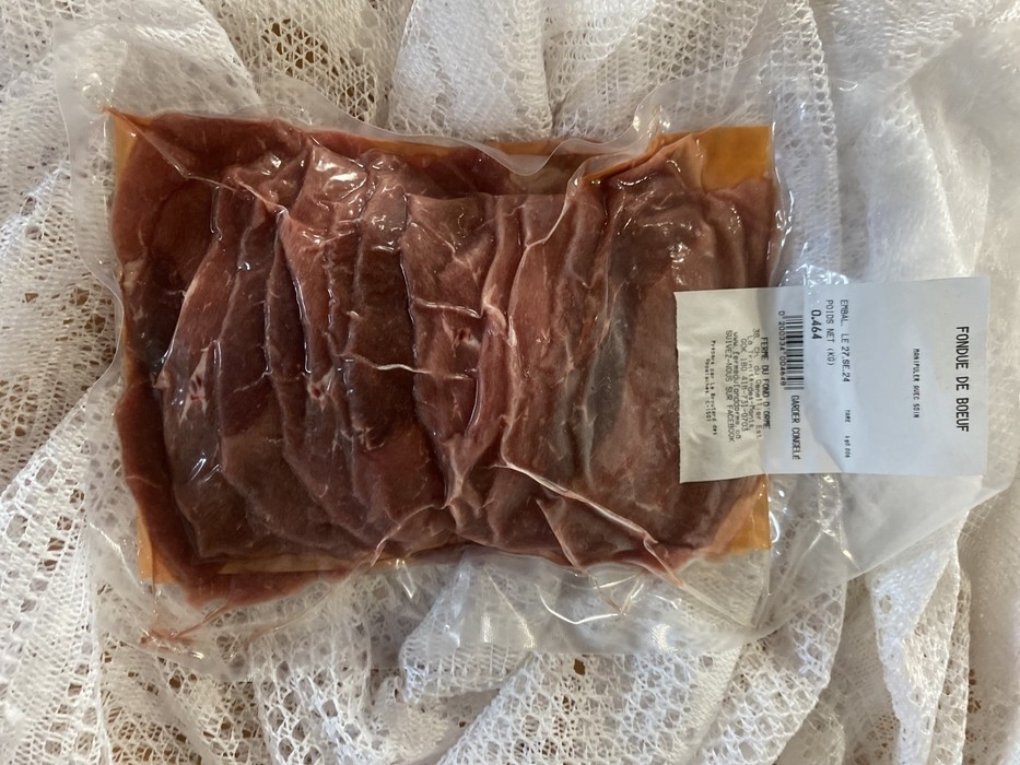 Fondue chinoise tranché